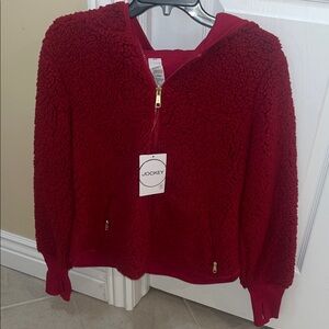 Jockey Women's Red Sherpa Jacket